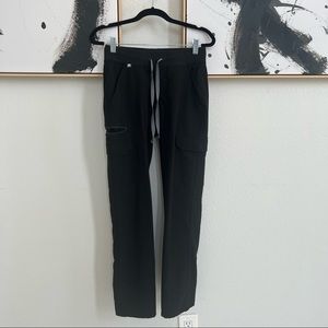 women's avadi cargo scrub pants - xxs - black